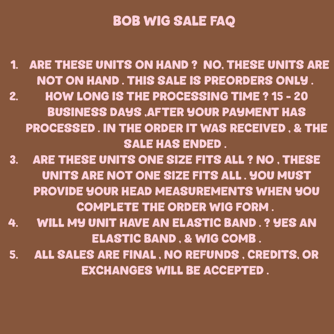 Summer Bob Wig Sale